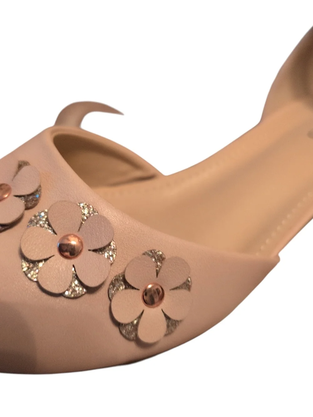 ICON Blush Pink Floral Ankle-Strap Heels